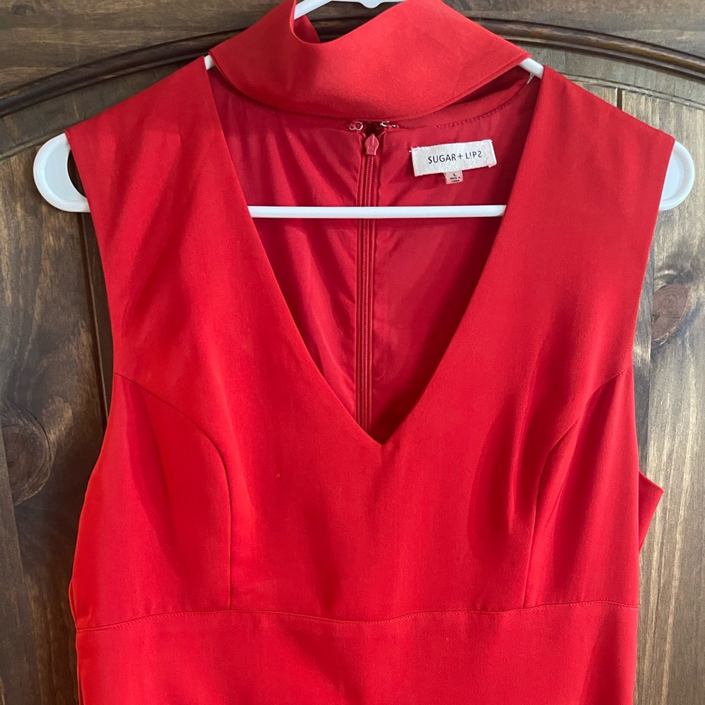 Red jumpsuit
